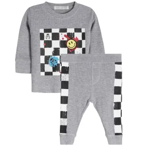 2pc Checkerboard Thermal Set