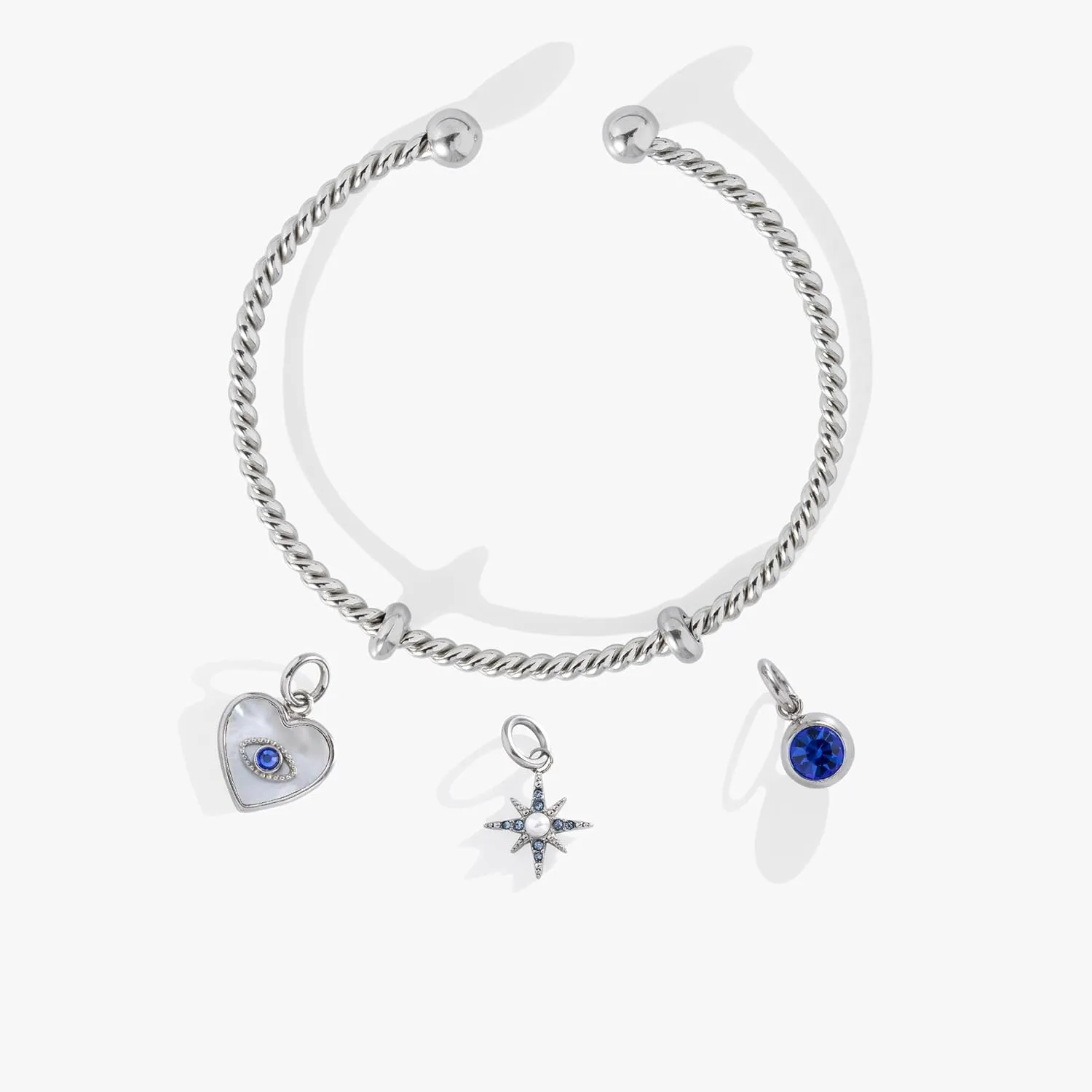 Alex and Ani Cosmic Shield Charm Bundle Interchangeable Birthstone Charm