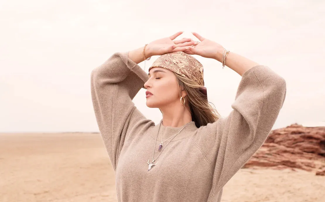 Arizona Knit Dress in Wheat