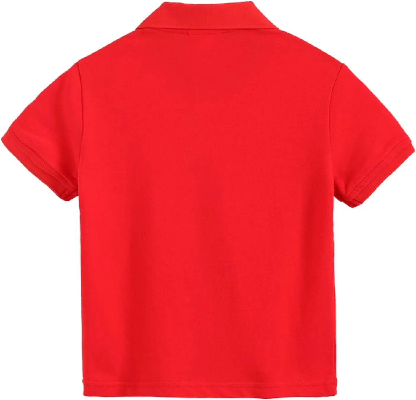 Baby Kids Boy Girl Solid Casual Short Sleeve Polo Shirt Pullover Tops Cute Shirts 1-7T