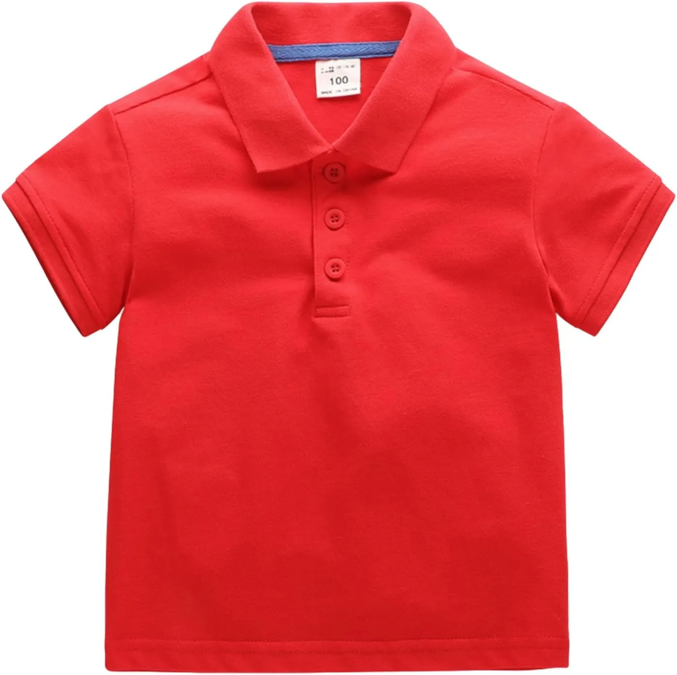 Baby Kids Boy Girl Solid Casual Short Sleeve Polo Shirt Pullover Tops Cute Shirts 1-7T