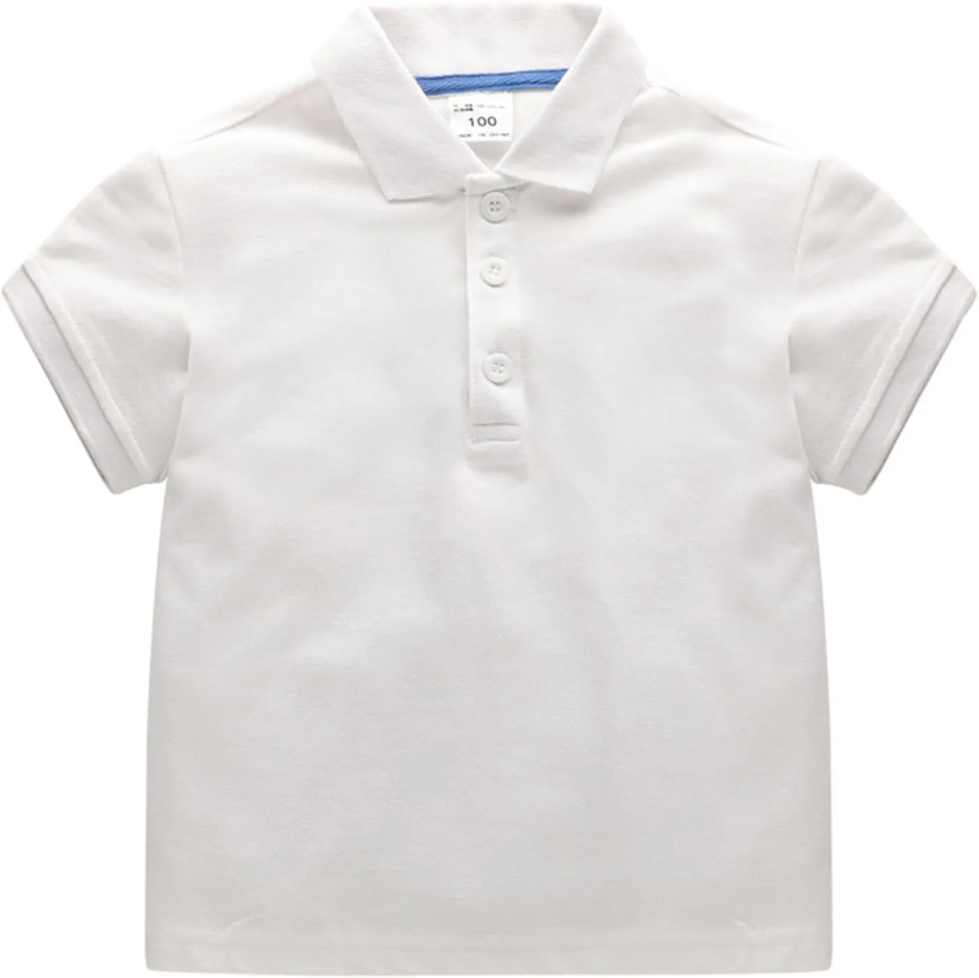 Baby Kids Boy Girl Solid Casual Short Sleeve Polo Shirt Pullover Tops Cute Shirts 1-7T