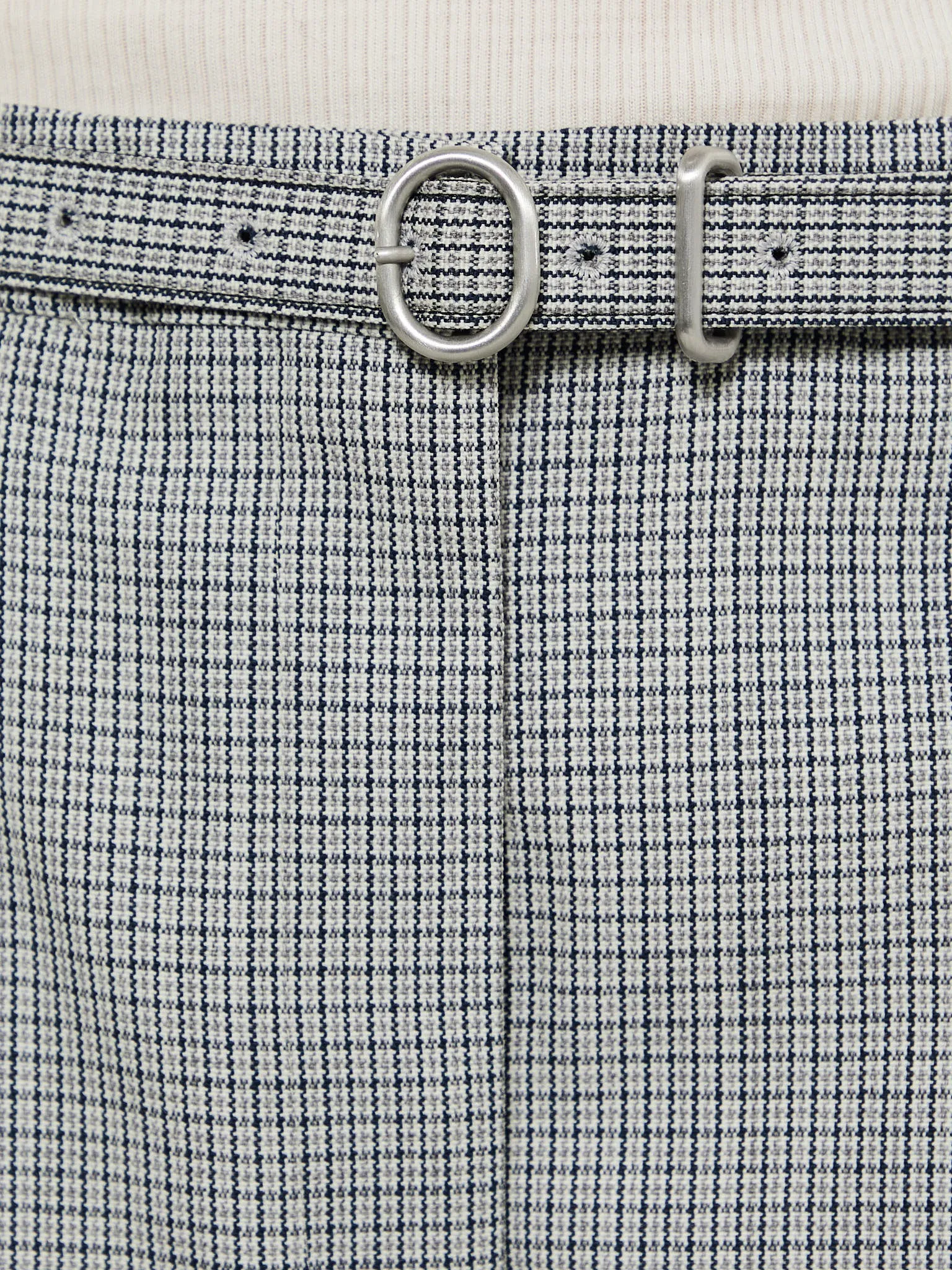 Belted Trousers in Grey