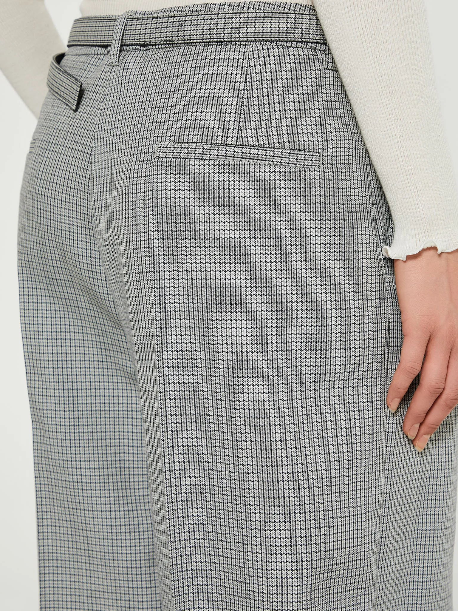 Belted Trousers in Grey
