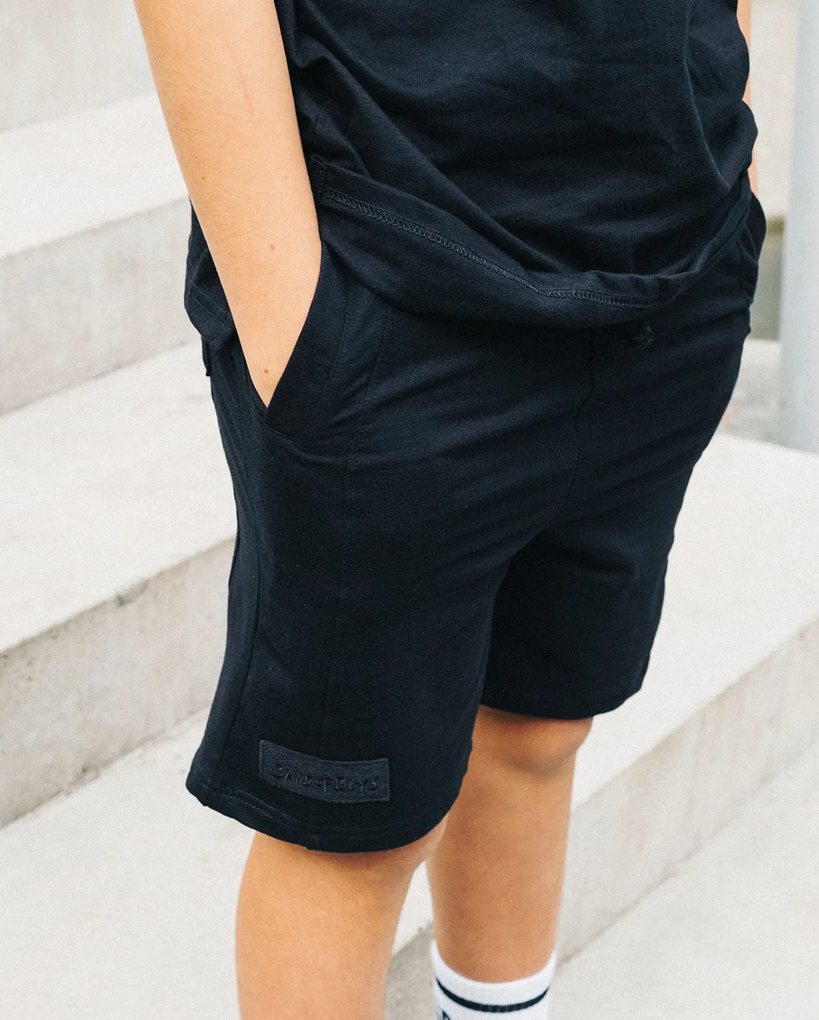 BOB Black Jogger Shorts