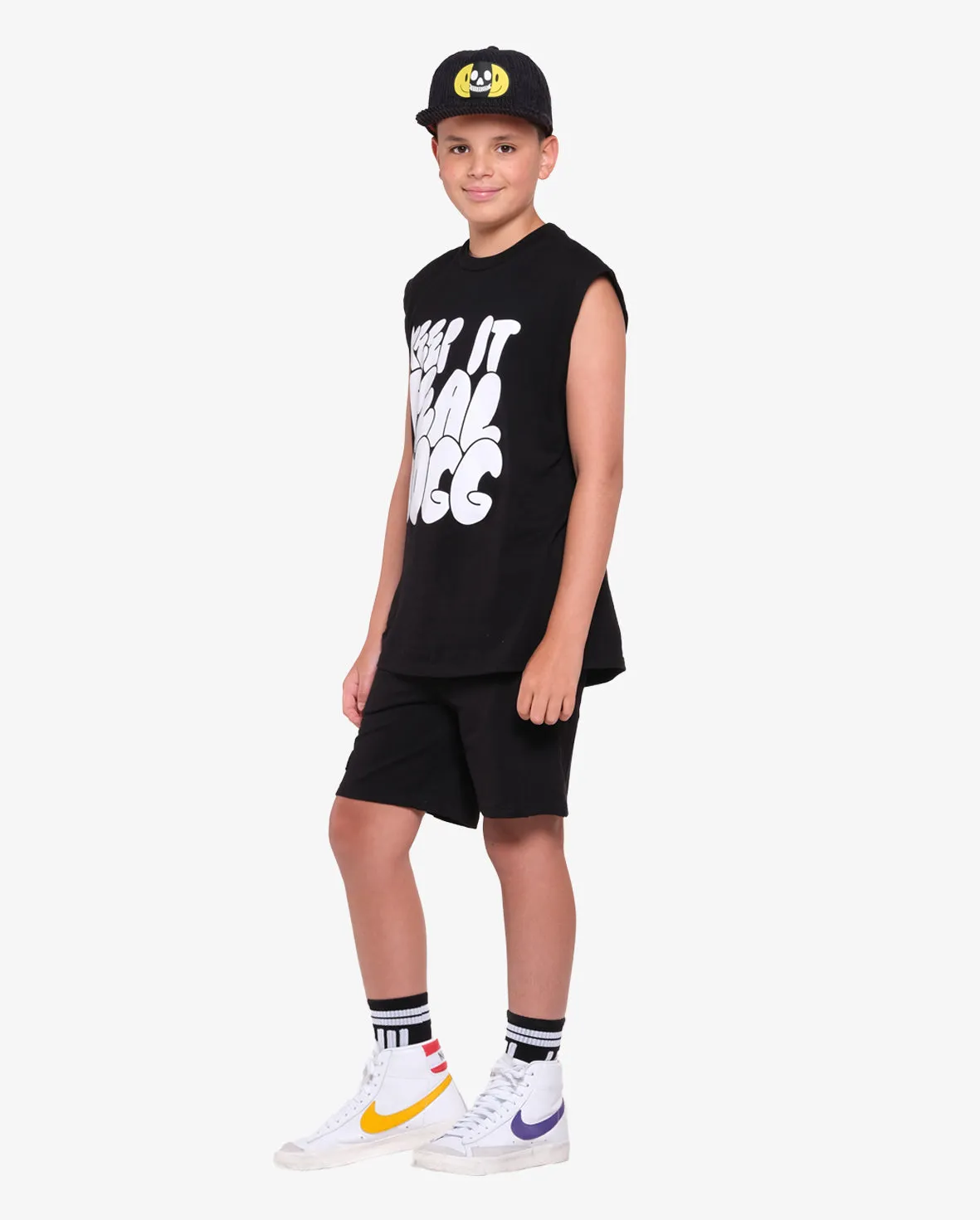 BOB Black Jogger Shorts