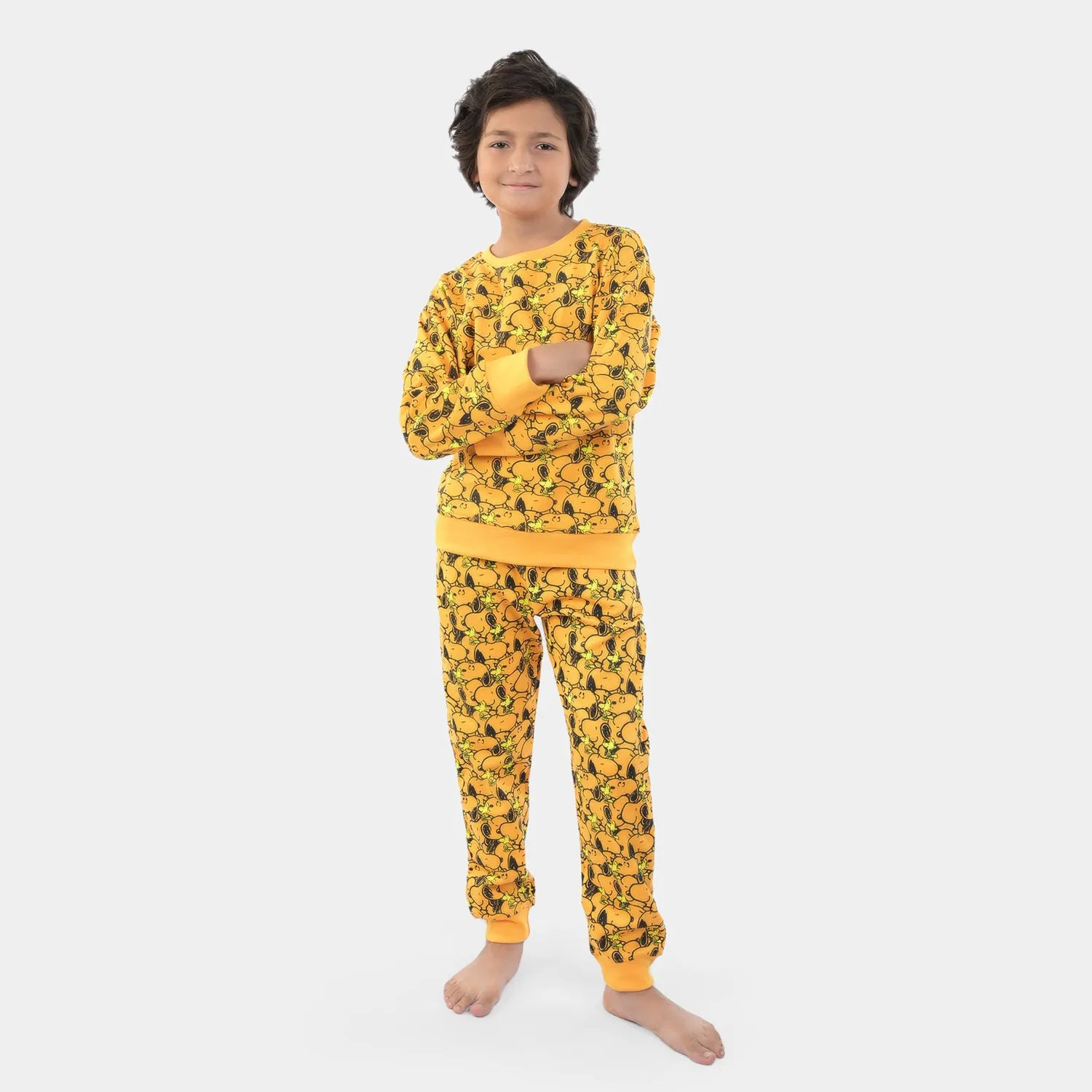 Boys Fleece 2 Piece Suit Character -R.Yellow