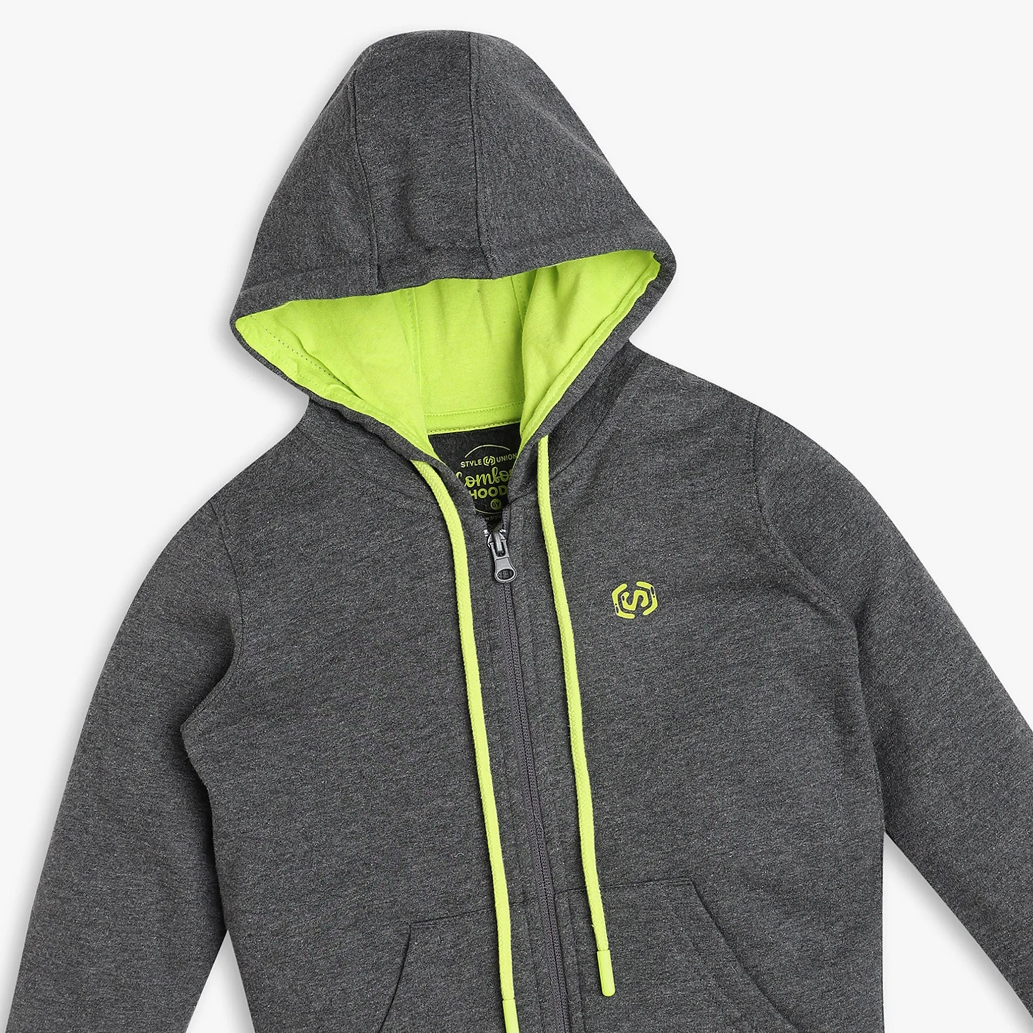 Boys Regular Fit Solid Sweat Tee