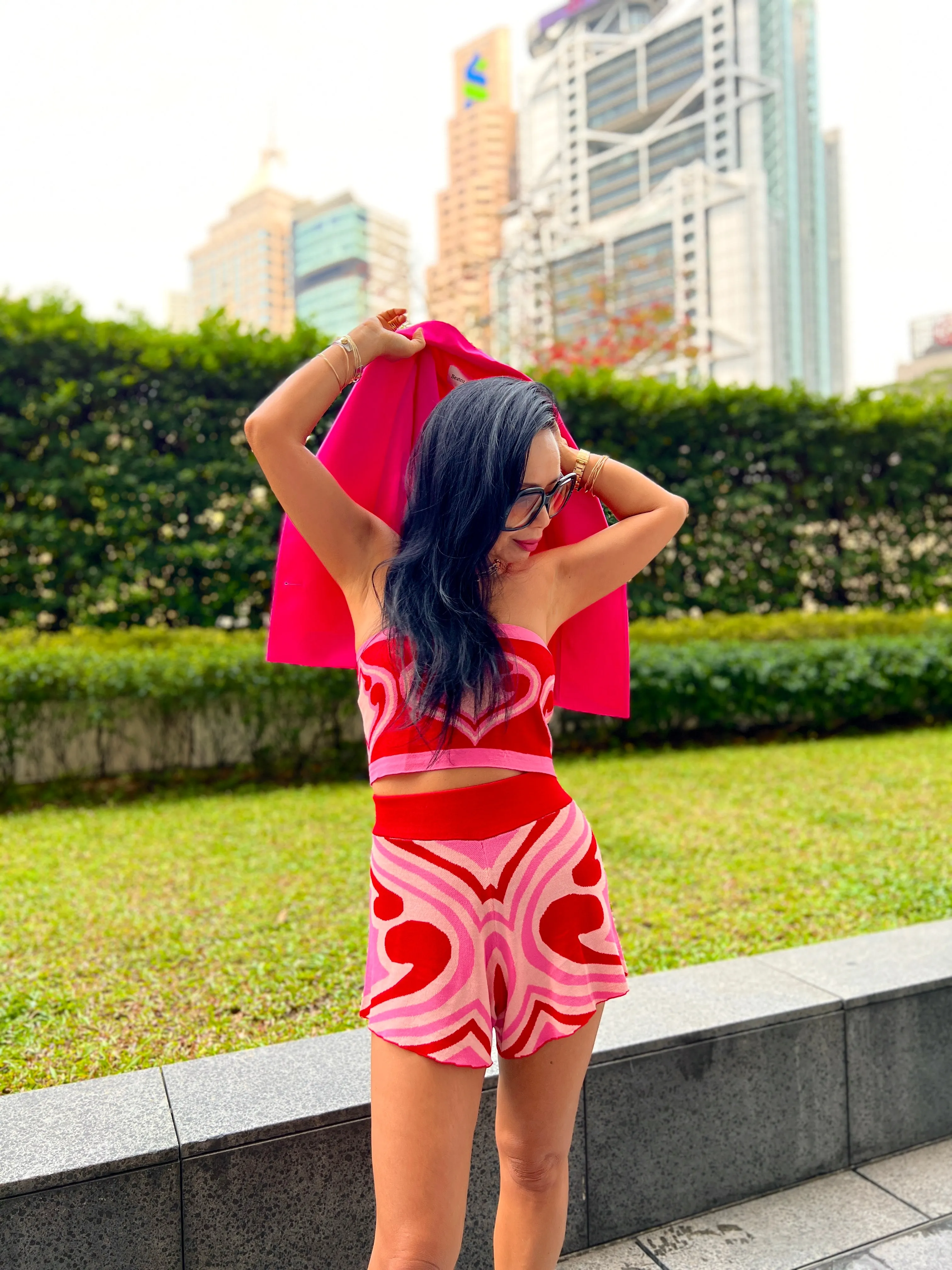 Casablanca Knitted High Rise Shorts