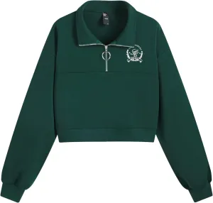 CIDER Womens Sweatshirt Half Zip Pullover Cropped Long Sleeve Graphic Zip Up Casual Fall Winter Outfits