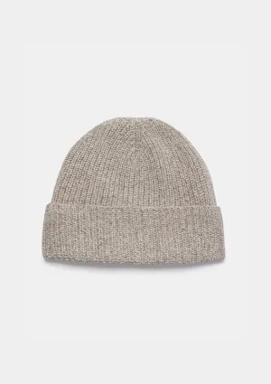 Cream Melange Beanie
