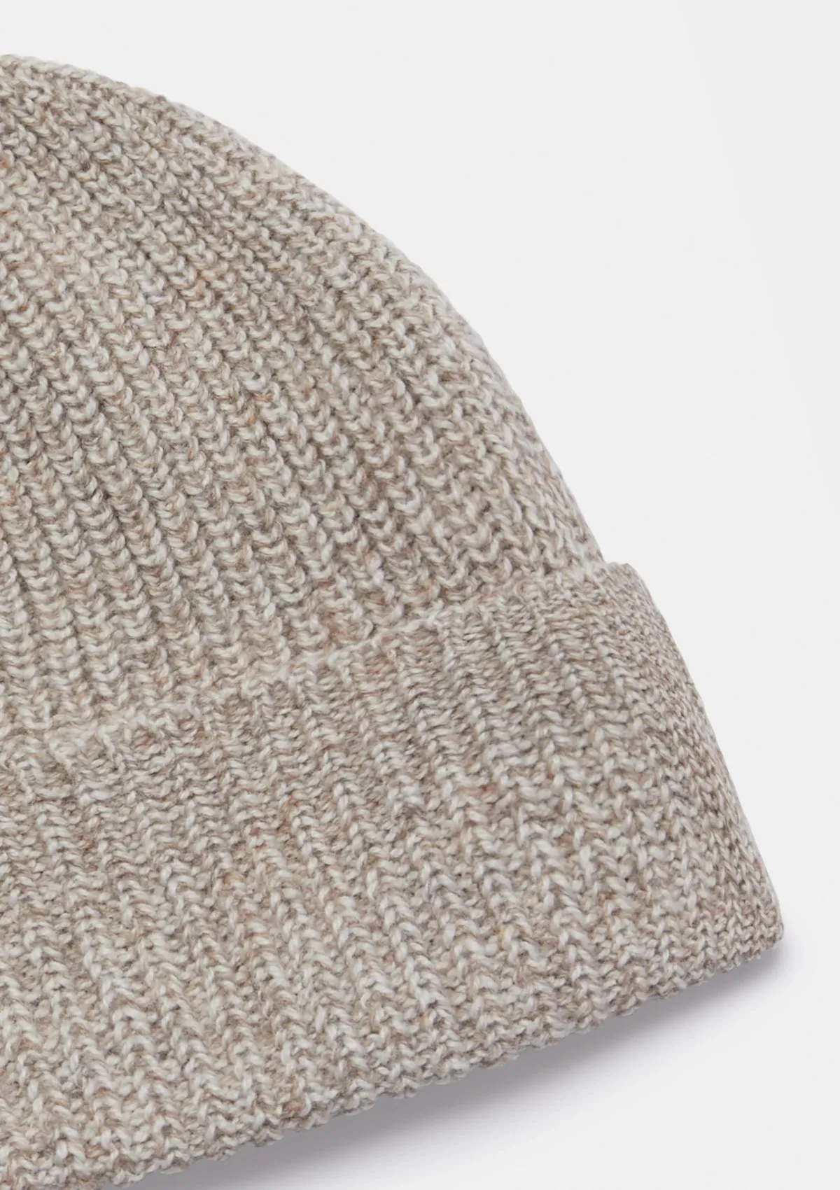Cream Melange Beanie