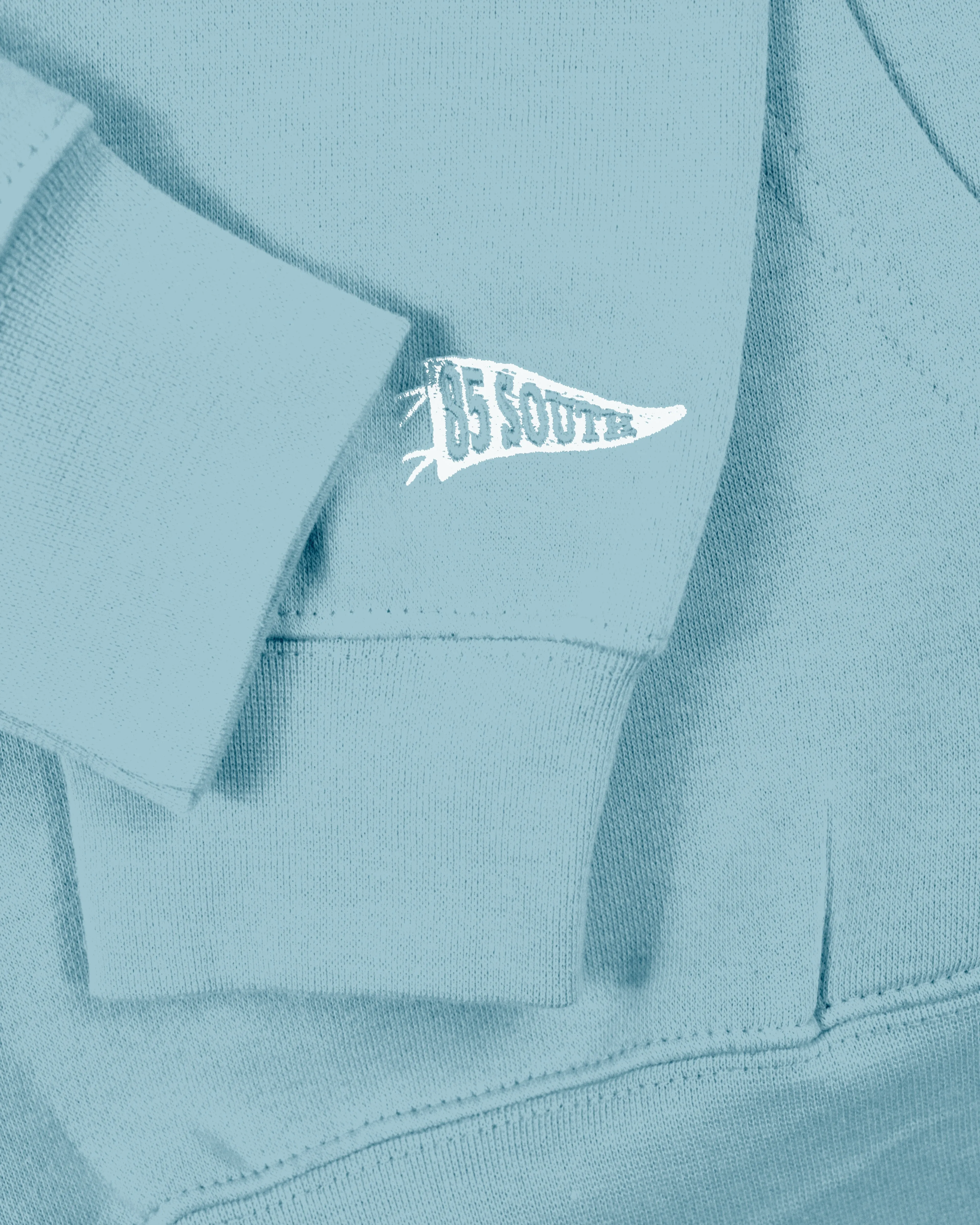 Evergreen South Script Hoodie - Light Blue