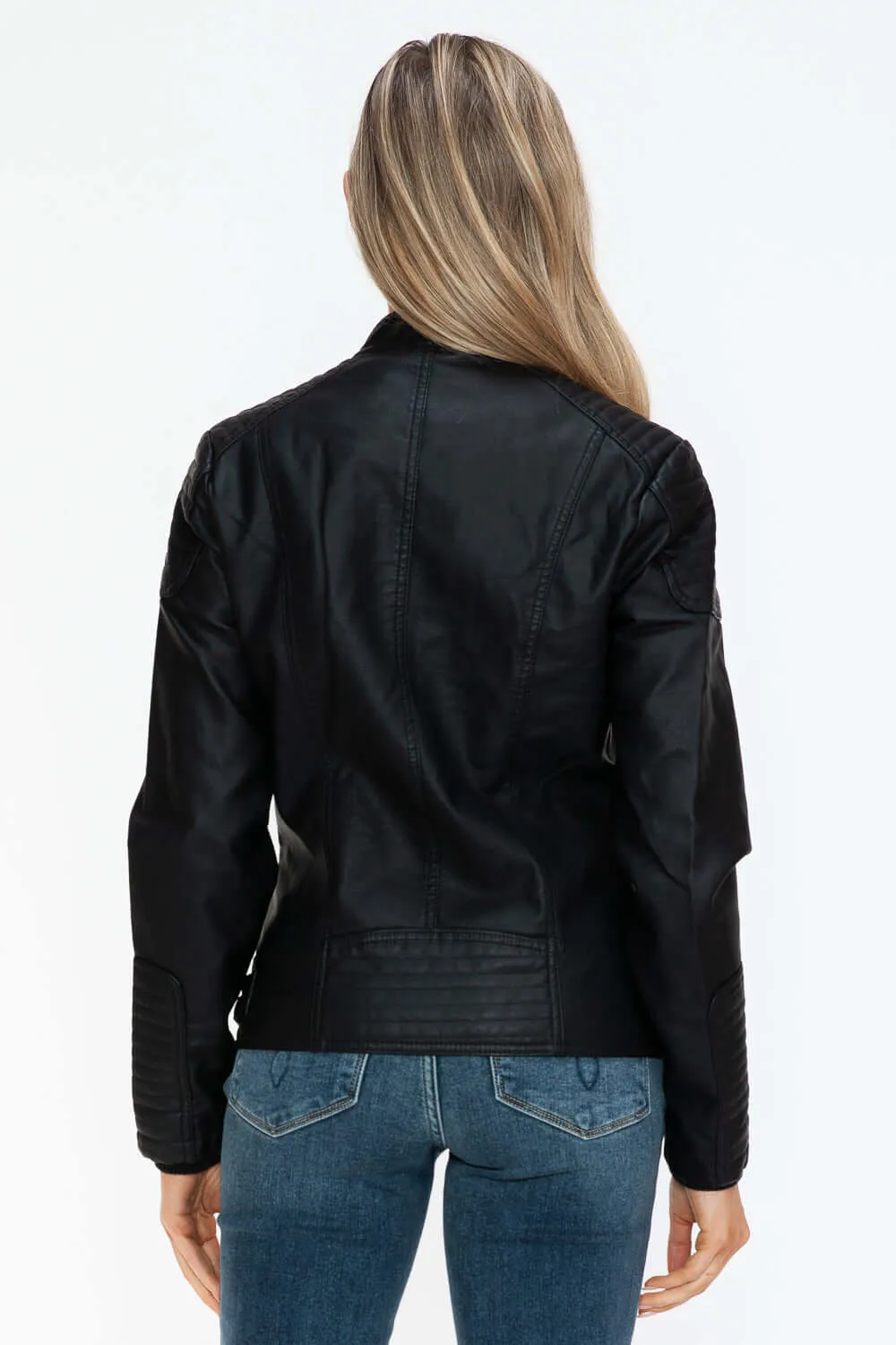 Faux Leather Biker Jacket