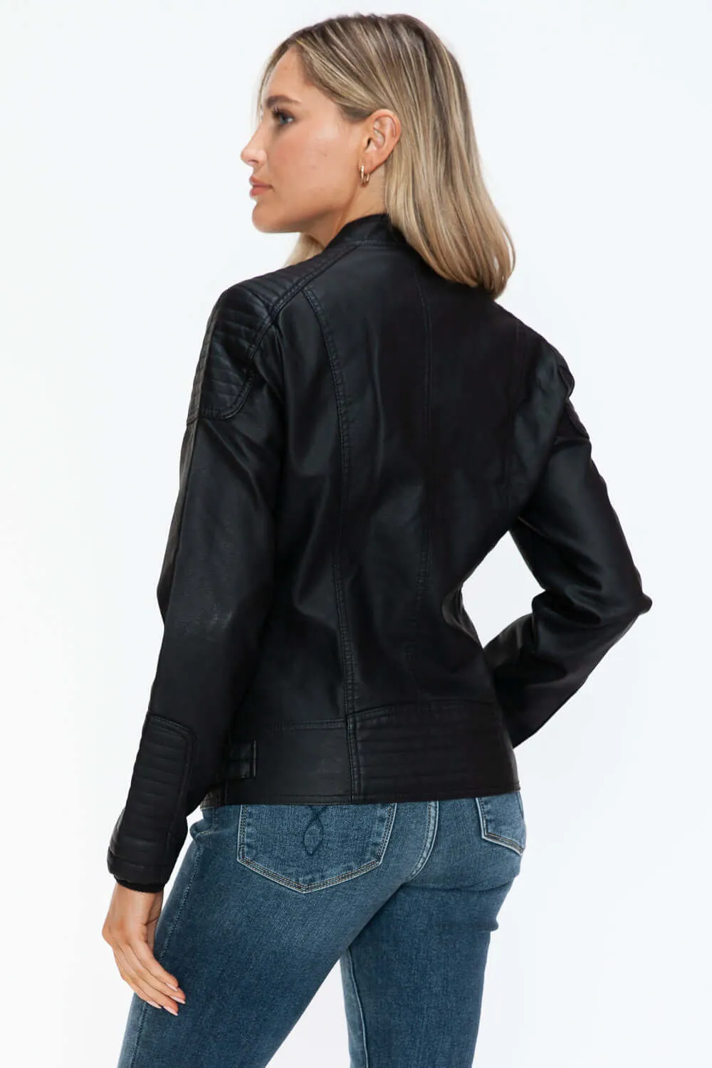 Faux Leather Biker Jacket