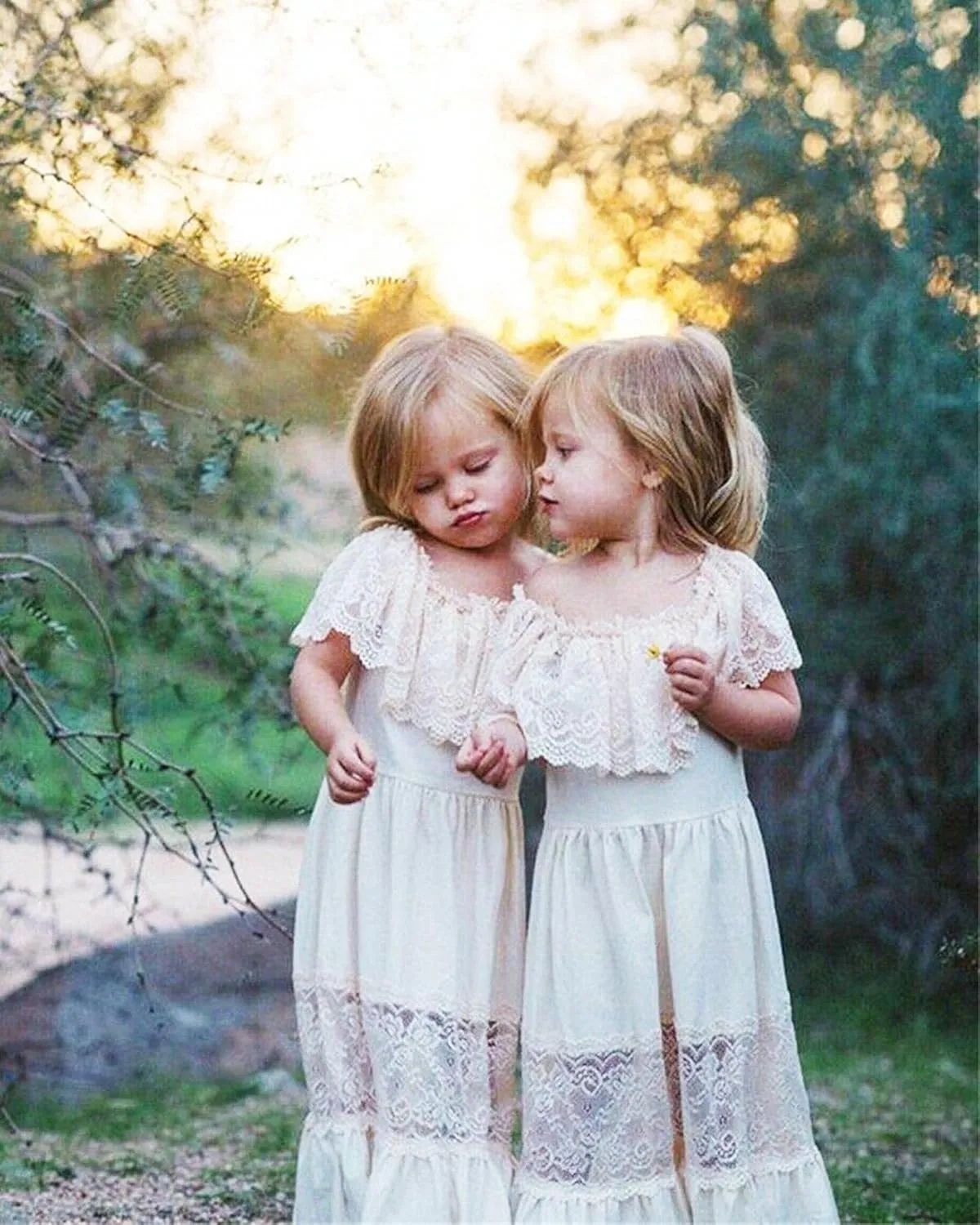 fioukiay Toddler Girl-Wedding-Princess-Maxi-Dress Boho Off Shoulder Lace Ruffle Dress Gowns Holiday Dresses