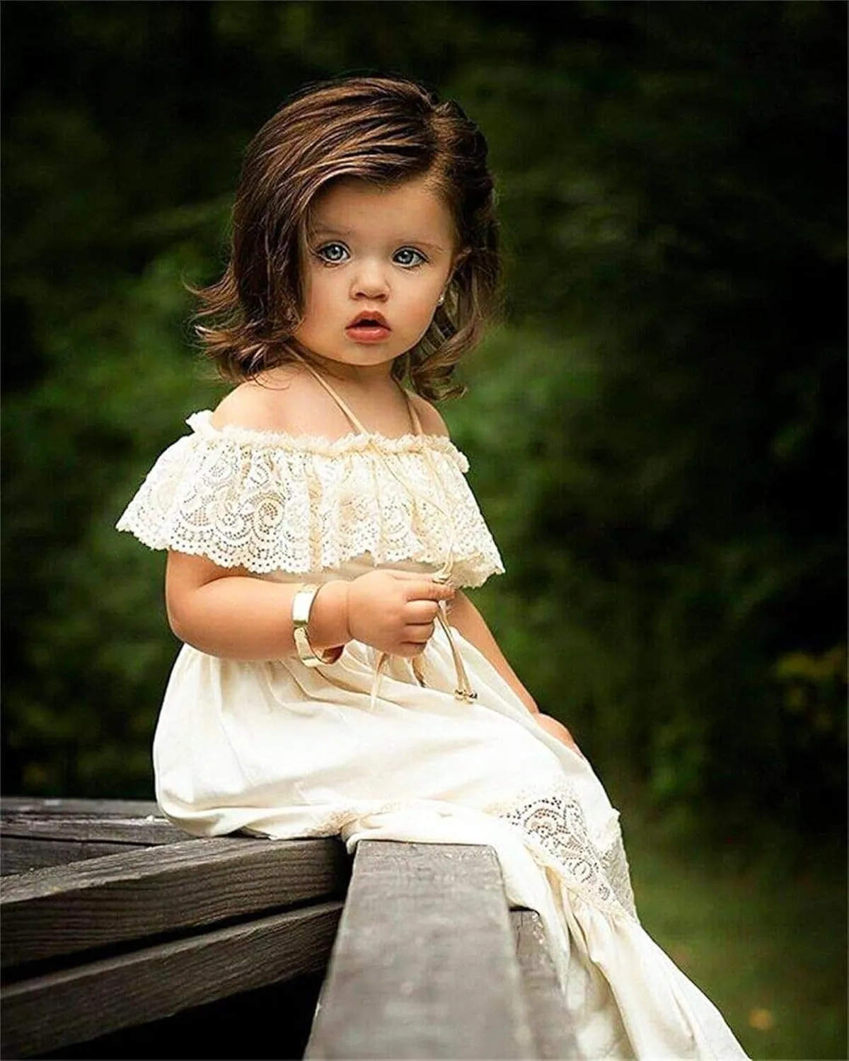 fioukiay Toddler Girl-Wedding-Princess-Maxi-Dress Boho Off Shoulder Lace Ruffle Dress Gowns Holiday Dresses