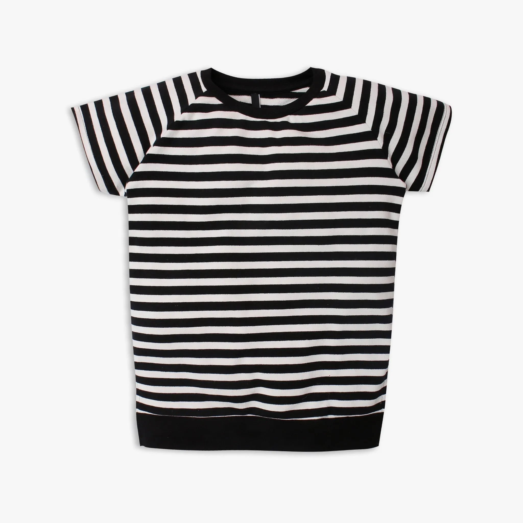 Girl's Regular Fit Solid Sweat Tee