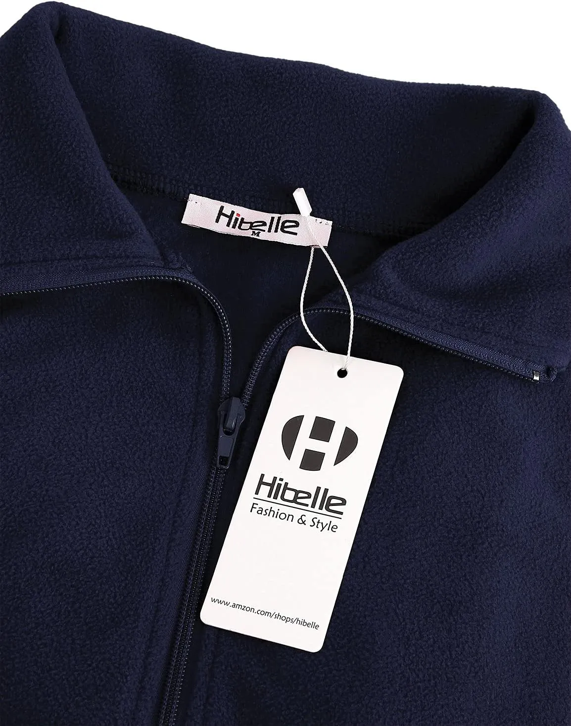 Hibelle Women's Outdoor Full-Zip Thermal Fleece Jacket with Pockets