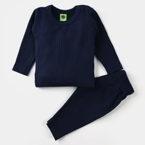 Infant Unisex Thermal Inner Wear -Navy Blue