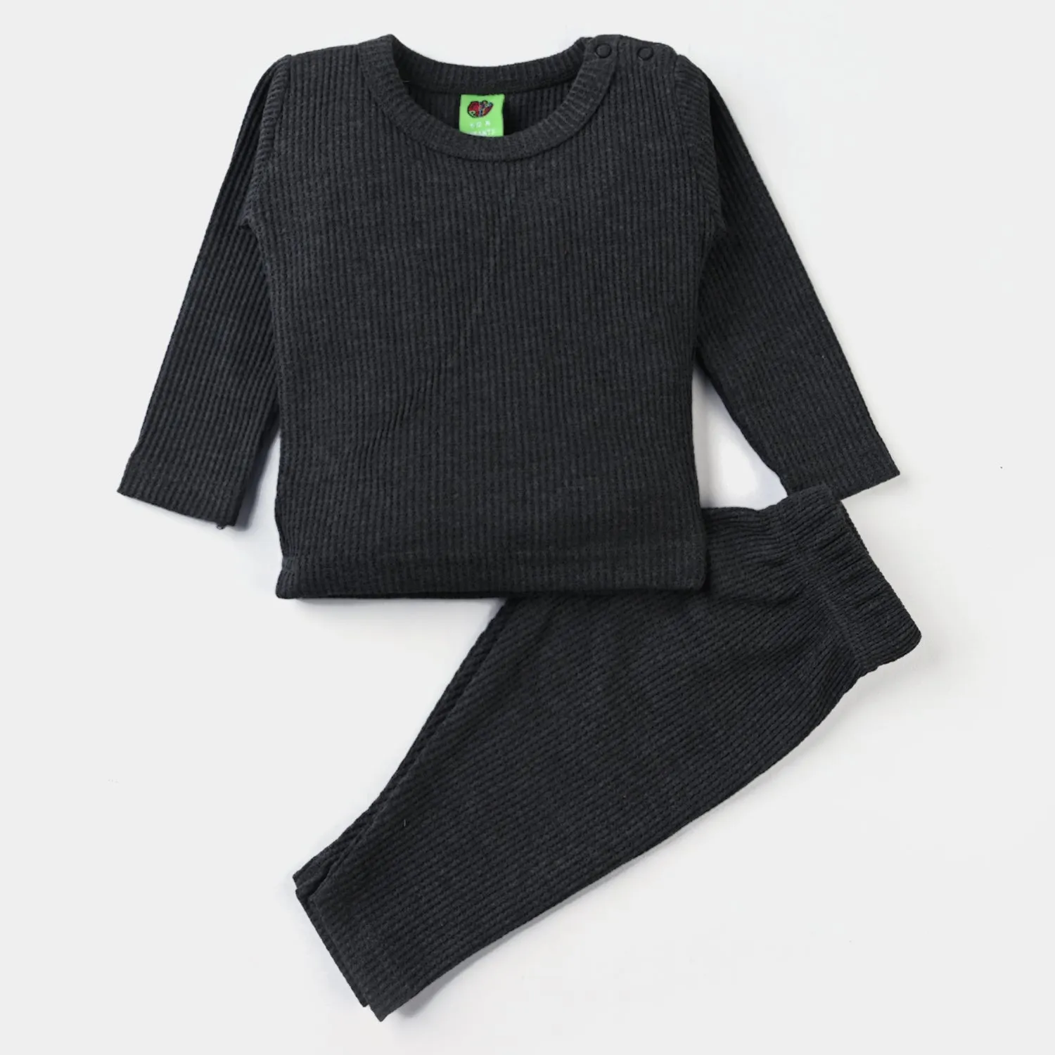 Infants Unisex Thermal Inner Wear-CHARCOAL