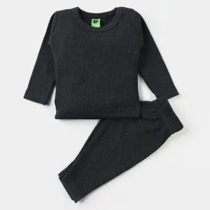 Infants Unisex Thermal Inner Wear-CHARCOAL