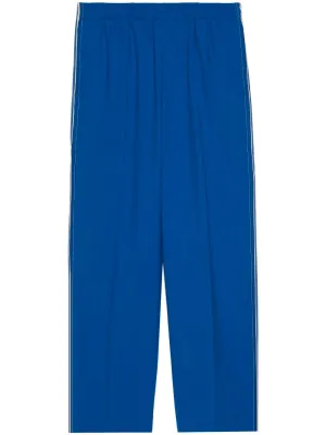 Logo-patch trousers