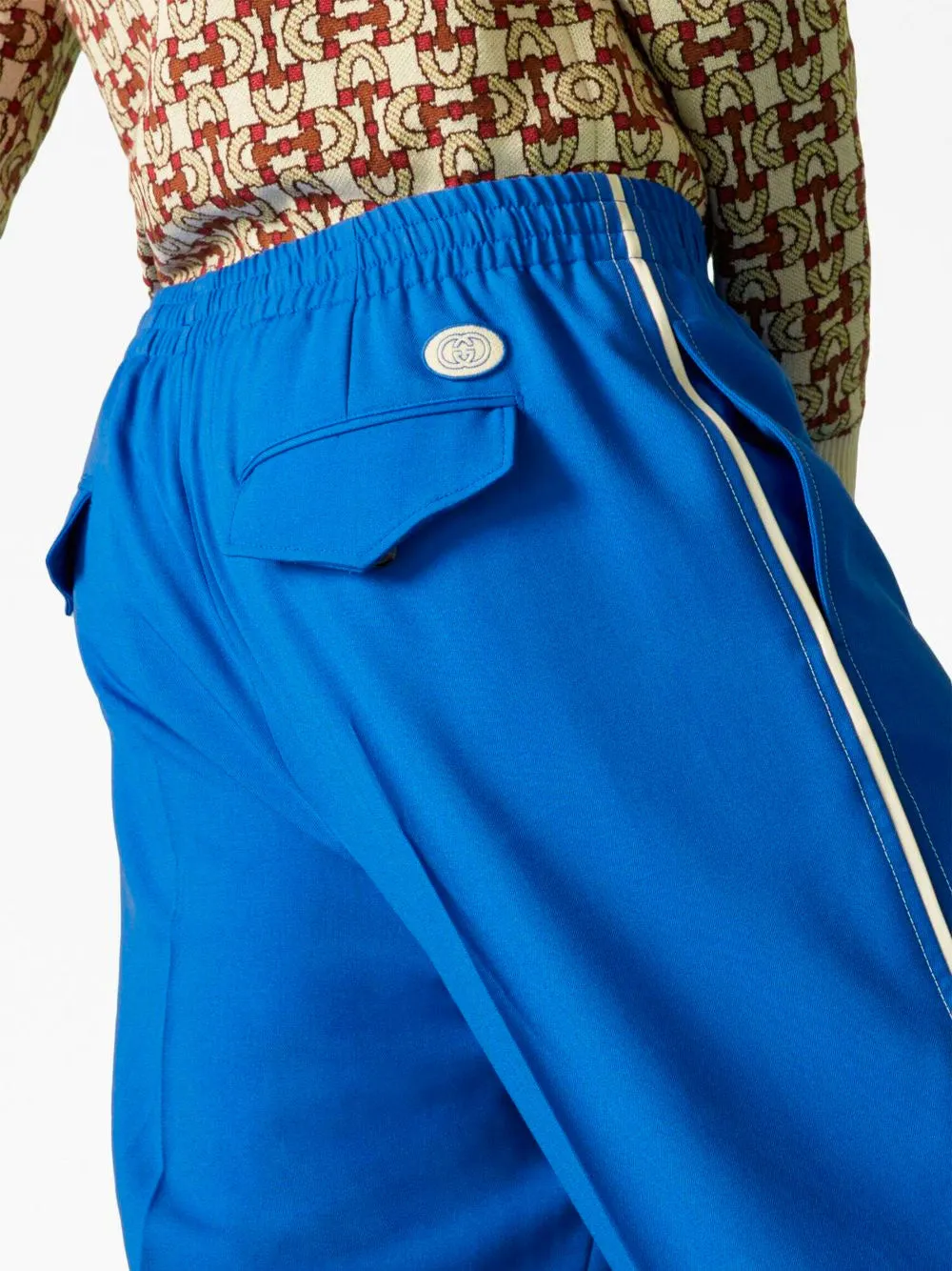 Logo-patch trousers