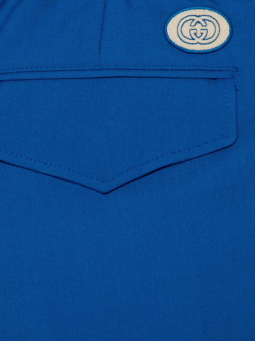 Logo-patch trousers