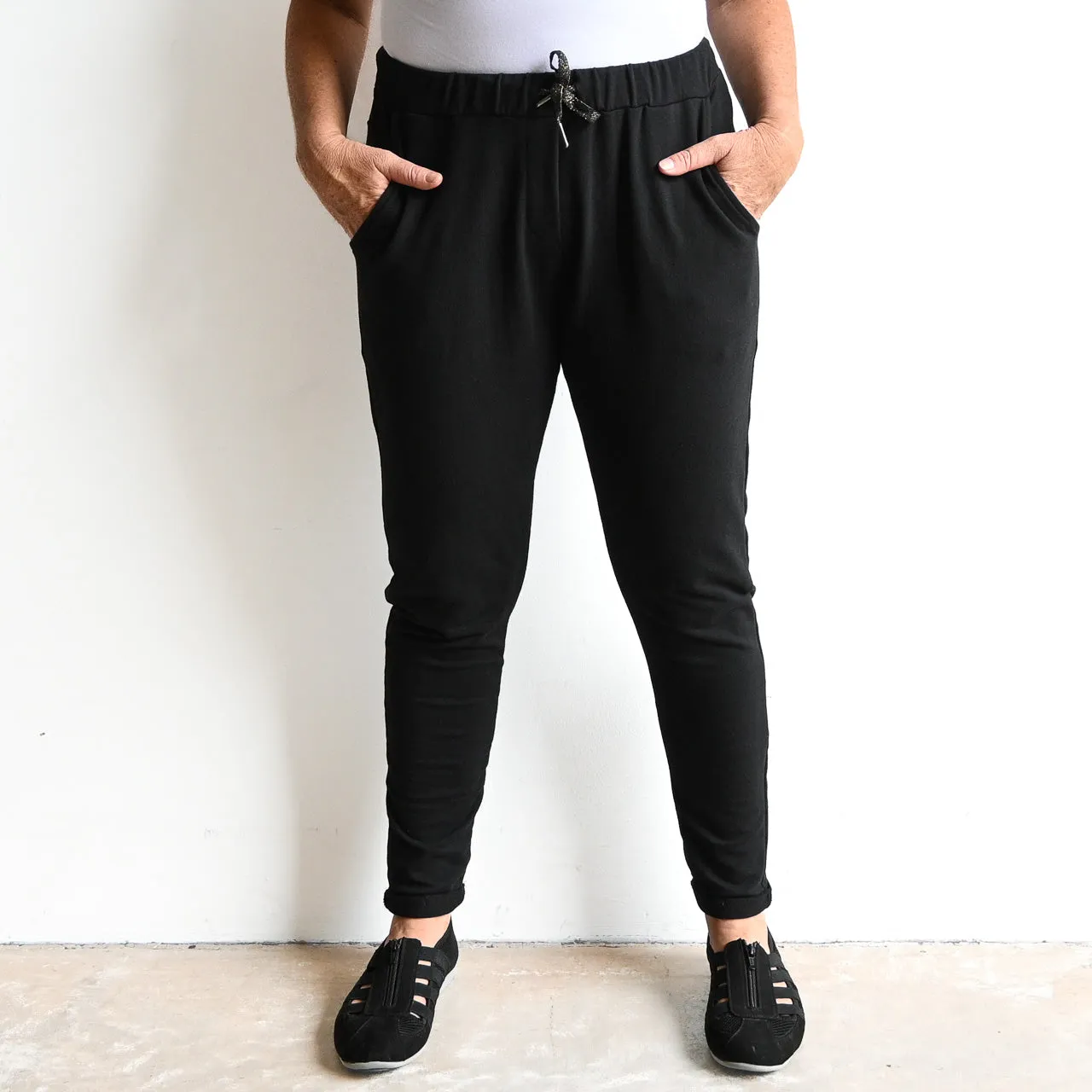 Lux Leisure Pant in Stretch Terry Cotton by Orientique Australia - 4616