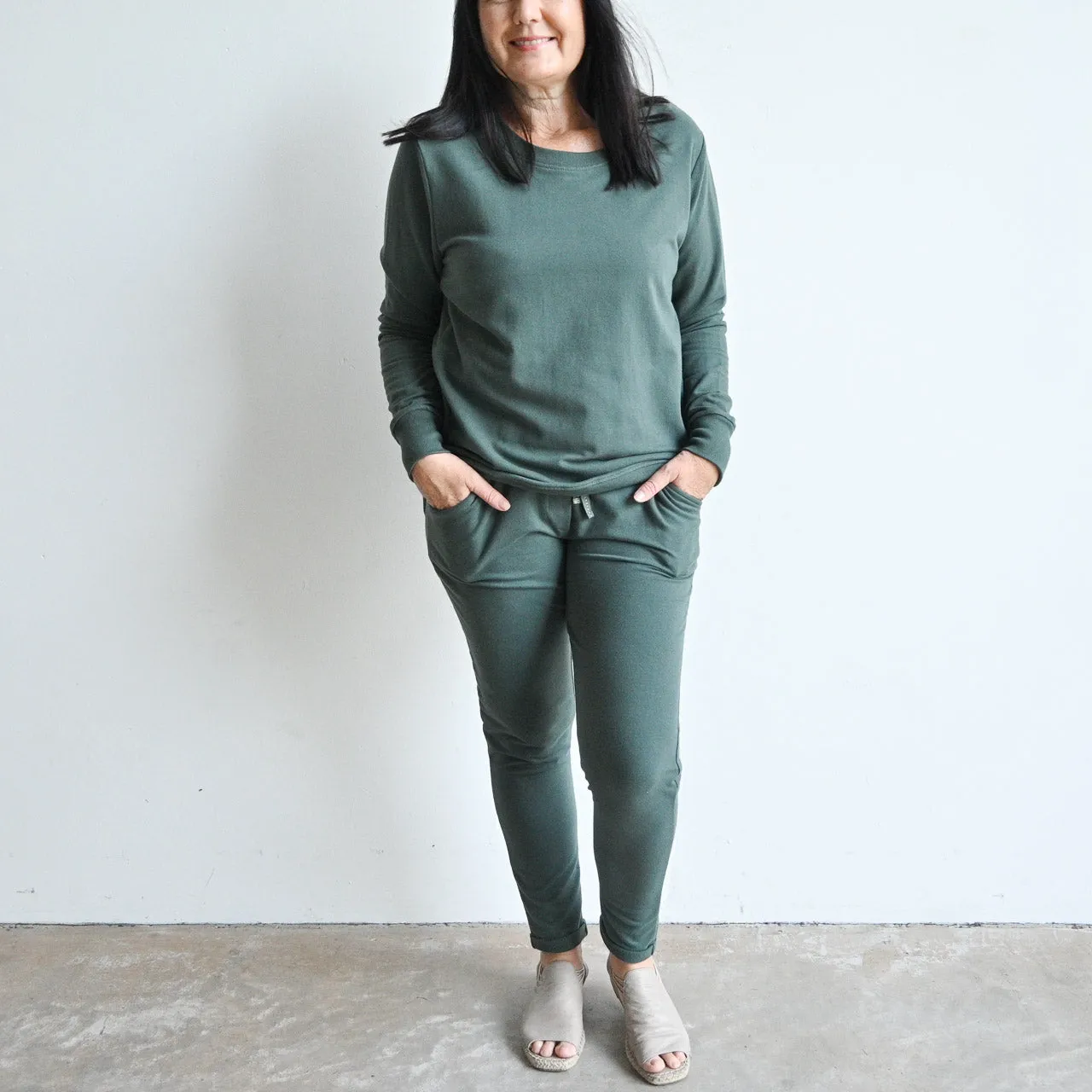 Lux Leisure Pant in Stretch Terry Cotton by Orientique Australia - 4616