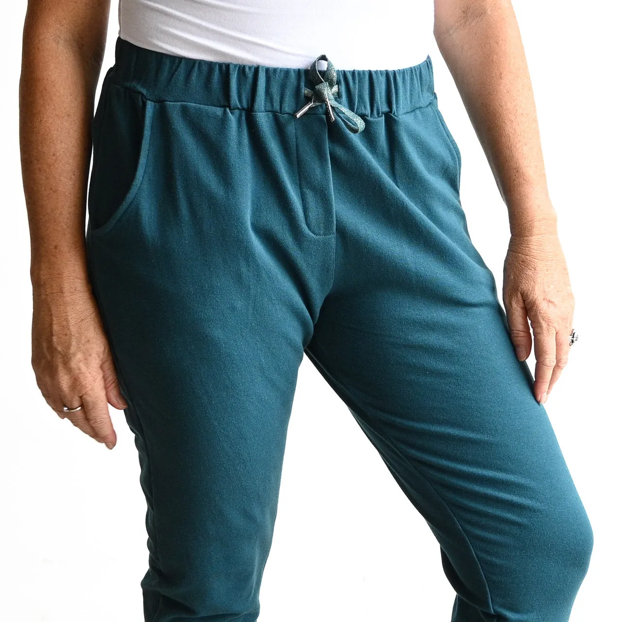 Lux Leisure Pant in Stretch Terry Cotton by Orientique Australia - 4616