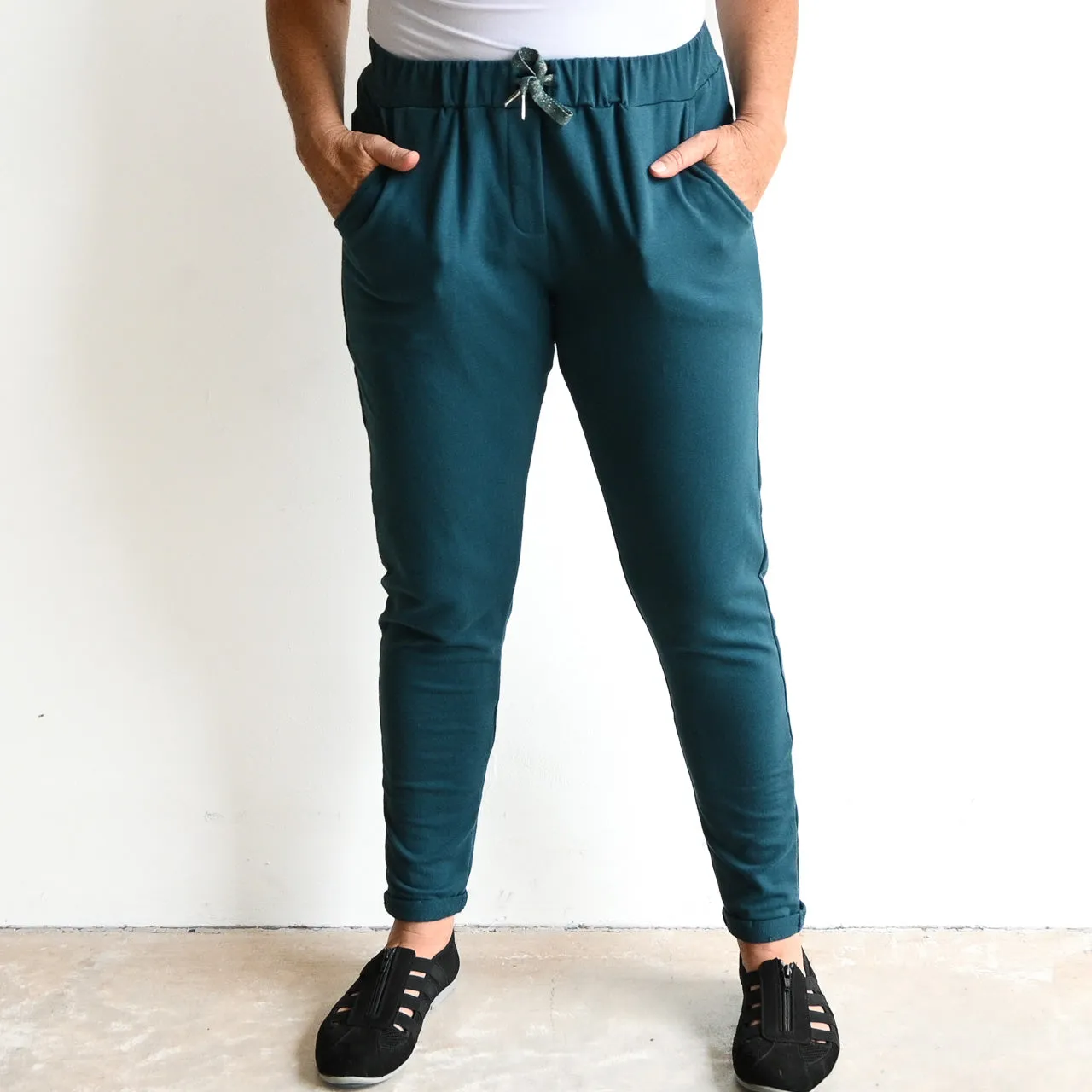 Lux Leisure Pant in Stretch Terry Cotton by Orientique Australia - 4616