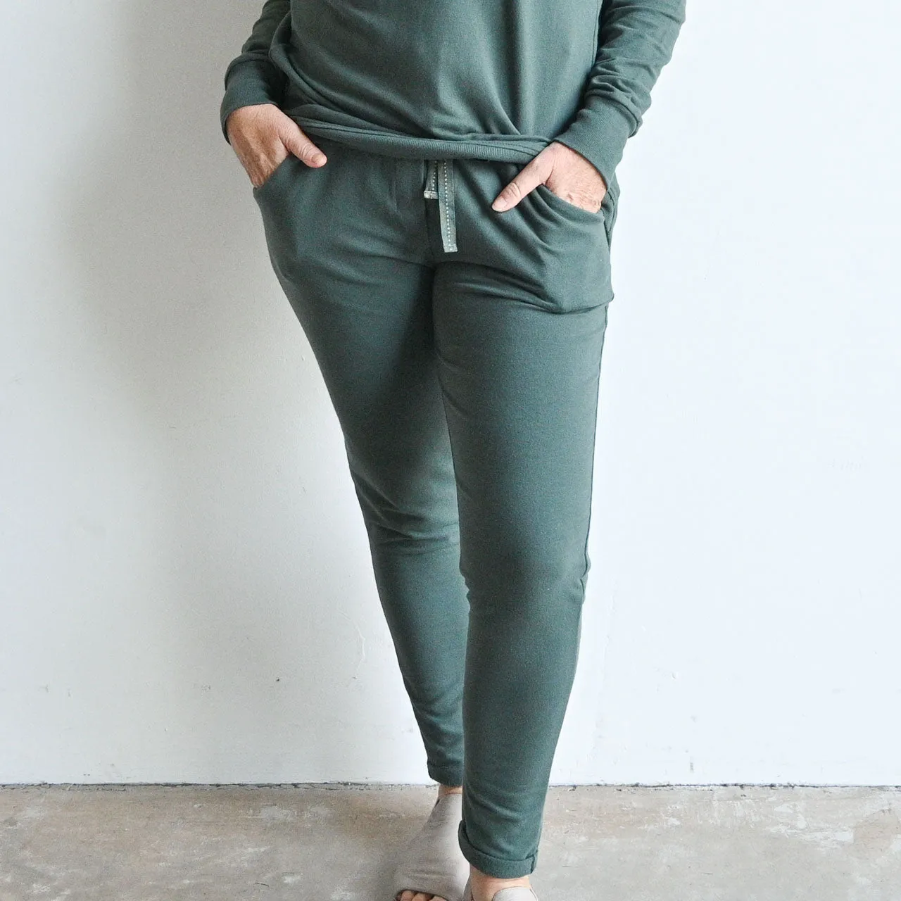 Lux Leisure Pant in Stretch Terry Cotton by Orientique Australia - 4616