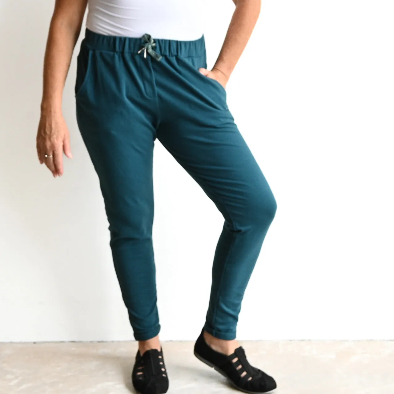 Lux Leisure Pant in Stretch Terry Cotton by Orientique Australia - 4616