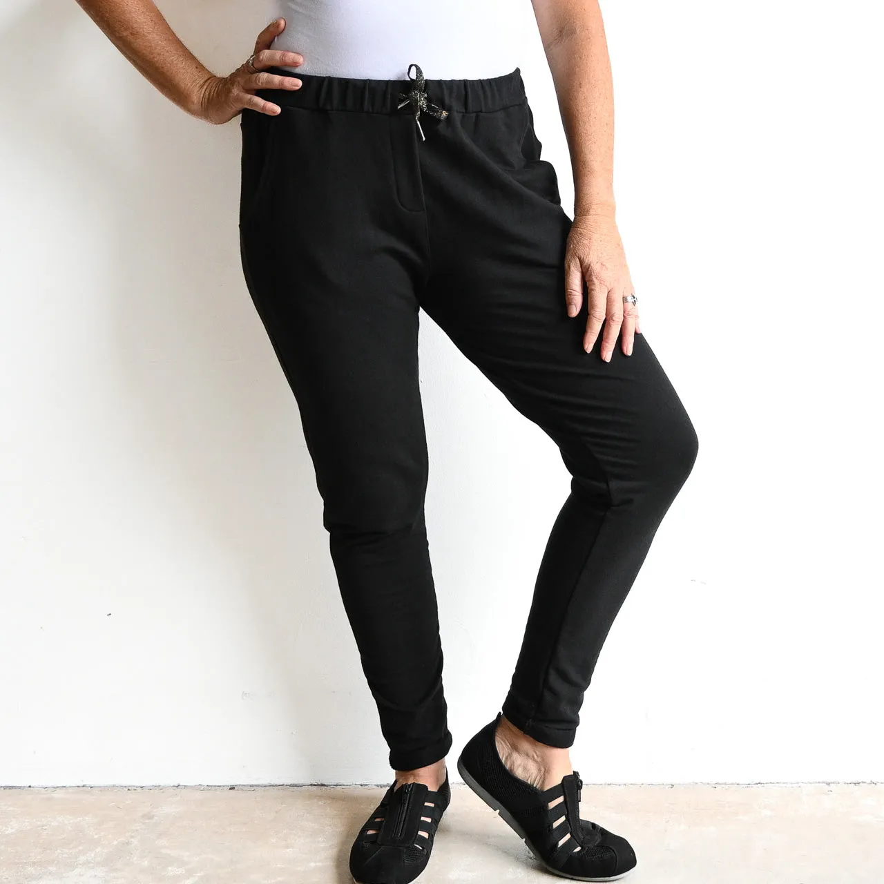 Lux Leisure Pant in Stretch Terry Cotton by Orientique Australia - 4616