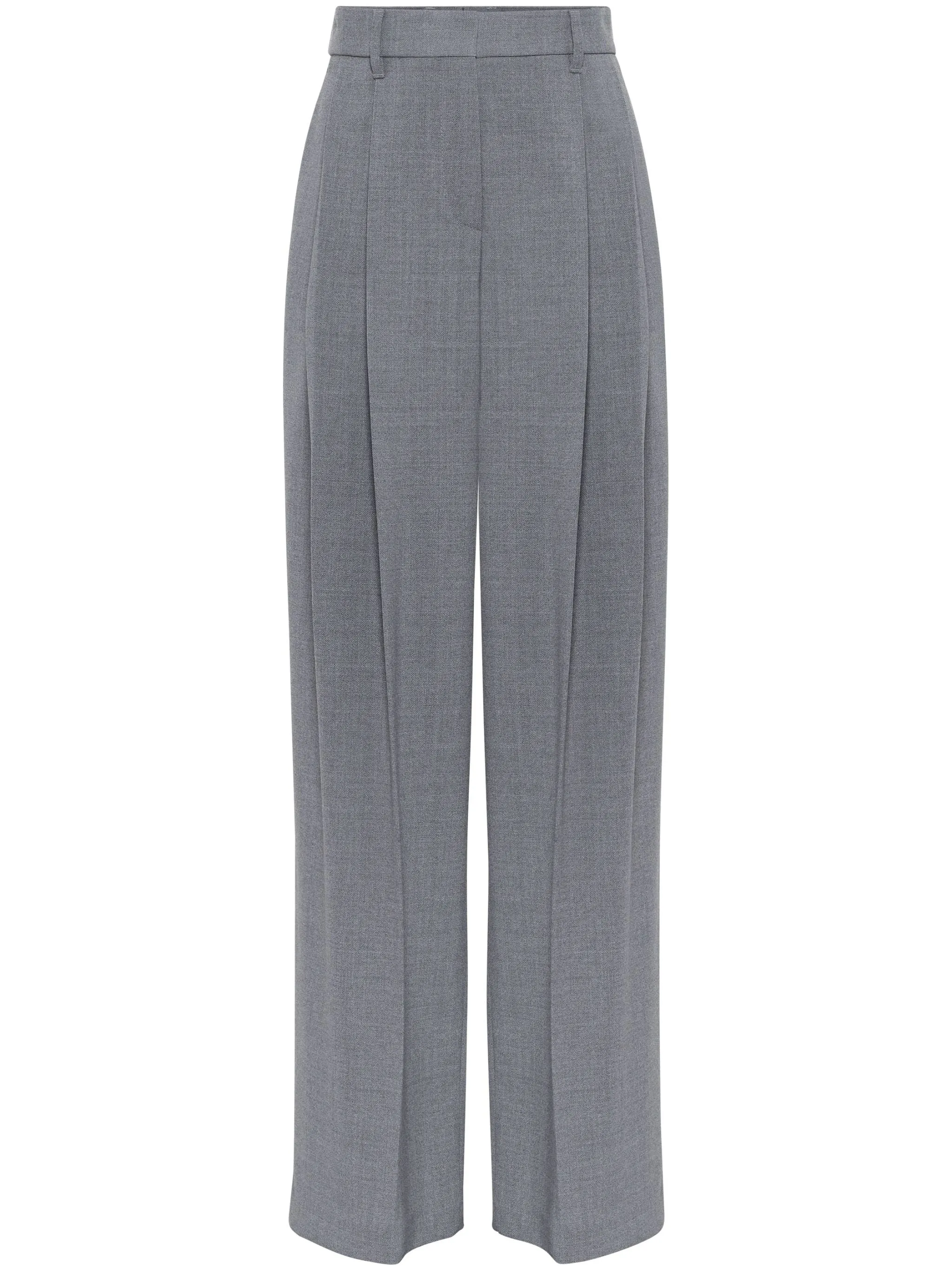 Medium Grey Wide Leg Trousers