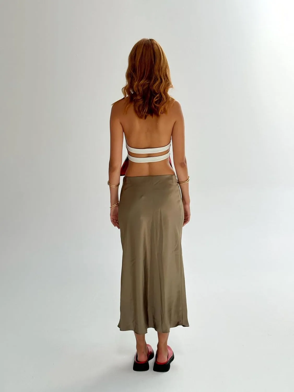 Open Back High Neck Tank Tops for Women Halter Mockneck Sleeveless Backless Floral Crop Top Y2k Summer Going Out Tops