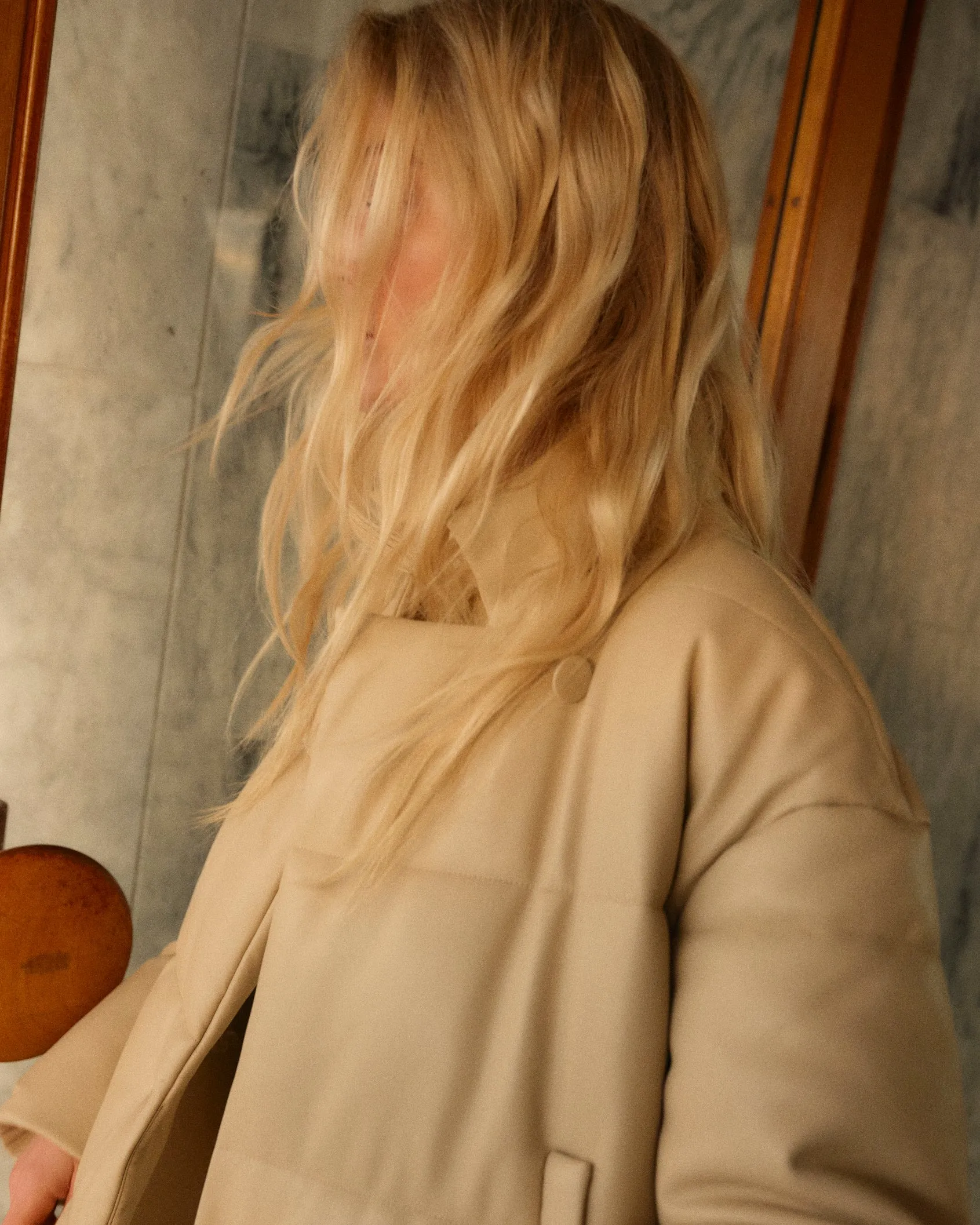 PD-Jules Faux Down Jacket - Chalk Beige