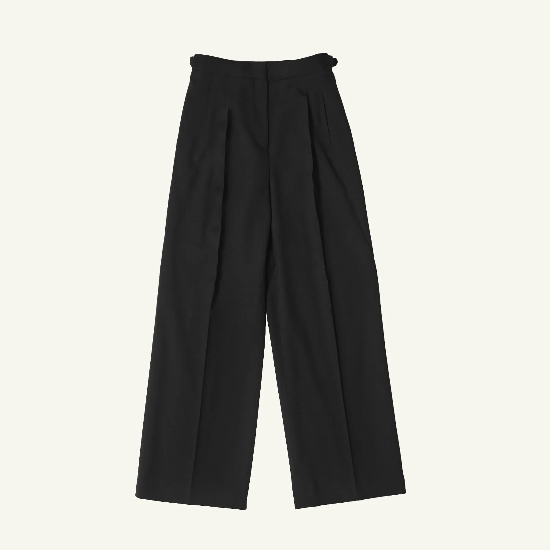 Perriand Trouser - Black Wool Twill