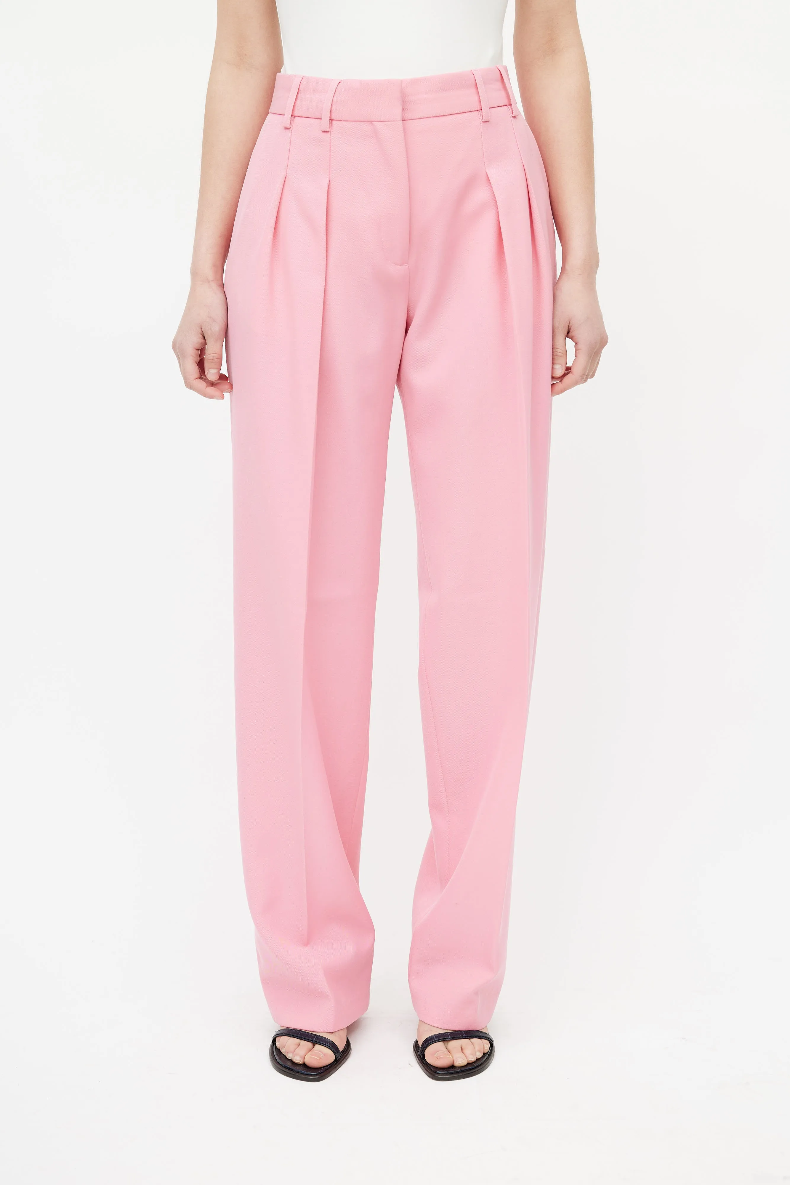 Pink Wide Leg Trouser