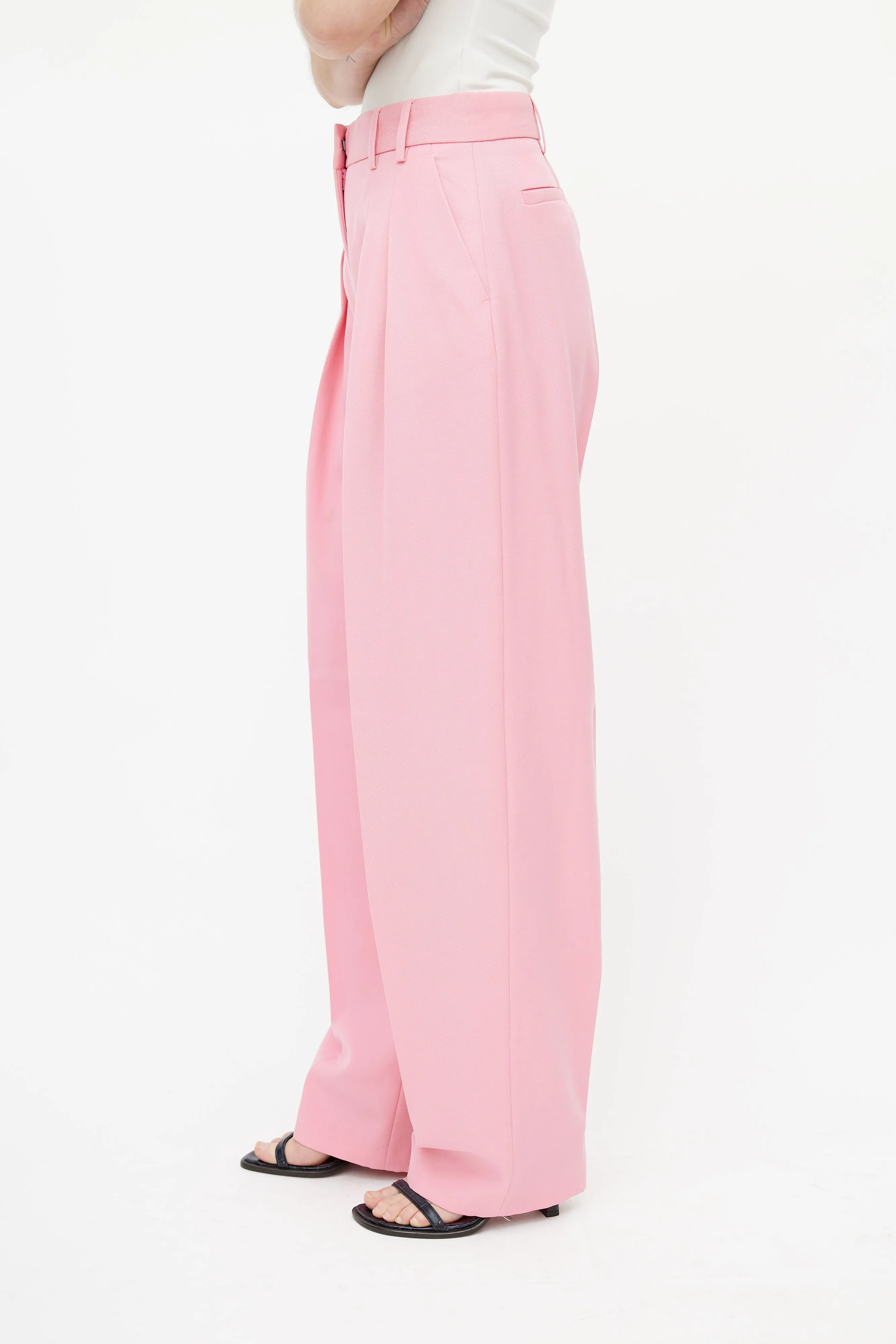 Pink Wide Leg Trouser