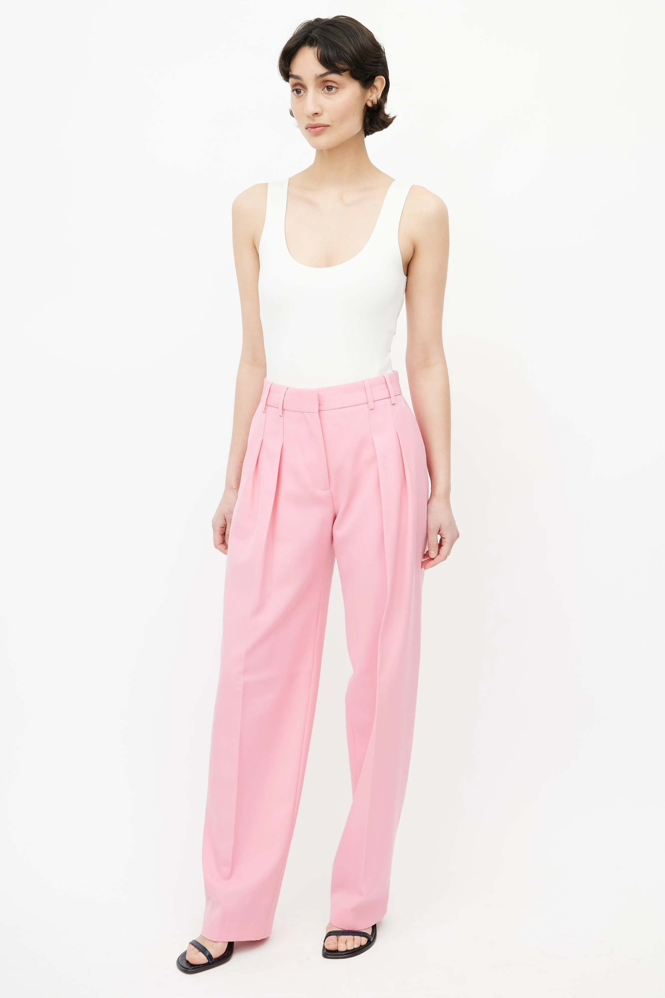 Pink Wide Leg Trouser