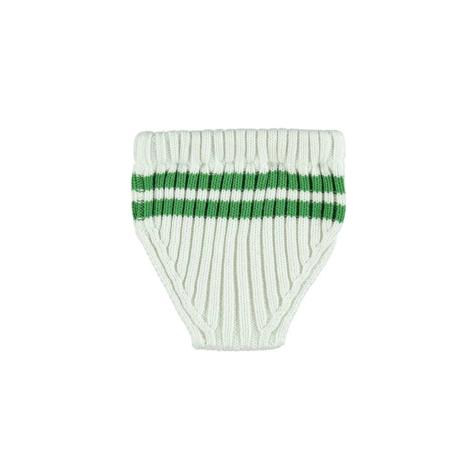 Piupiuchick shorts knitted ecru/green