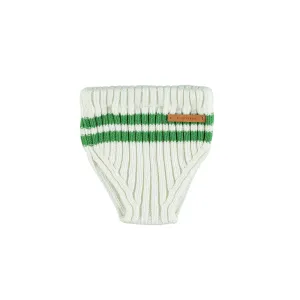 Piupiuchick shorts knitted ecru/green