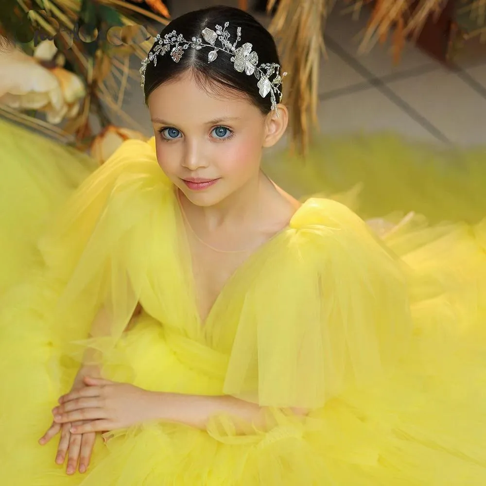 Plus Size Lace Flower Girl Party Dress