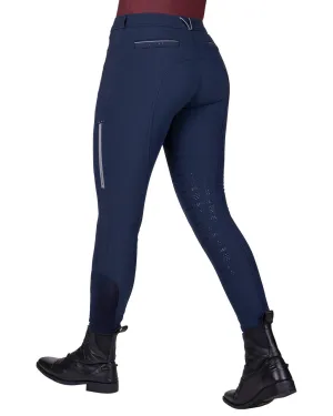 QHP Wmn Breeches Qiara Leg Grip Navy
