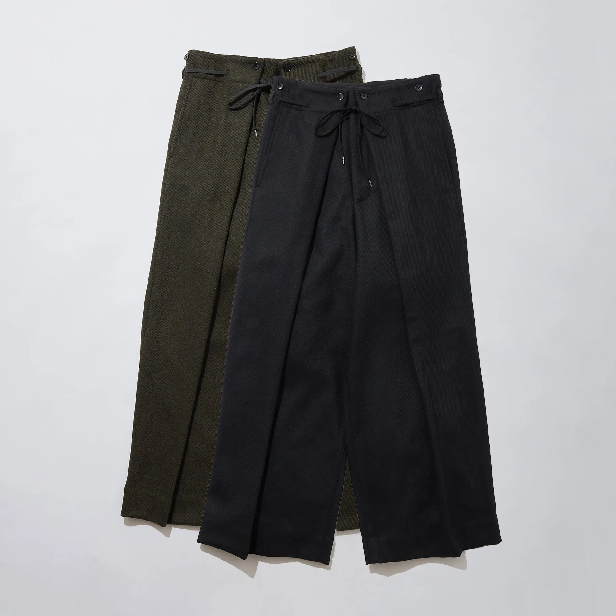 Recycled Wool Hakama Trousers