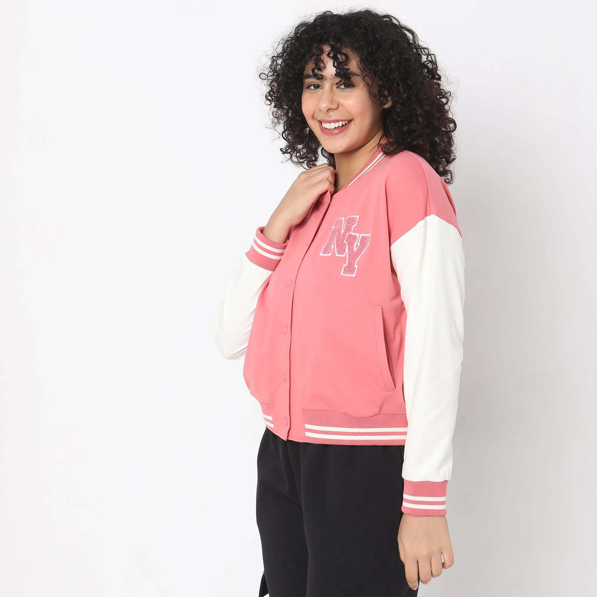 Regular Fit Embroidered Jacket