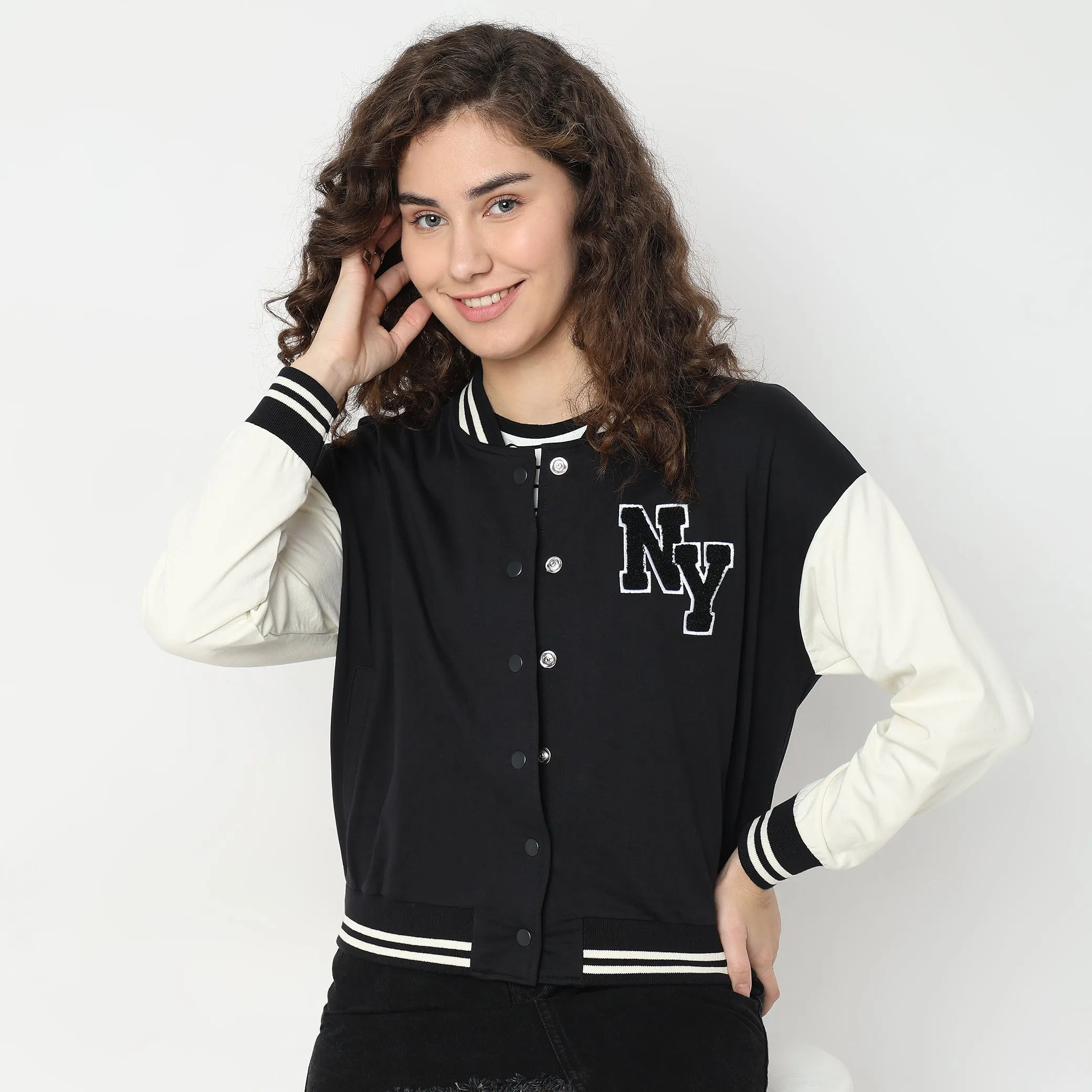 Regular Fit Embroidered Jacket